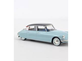 Auto's Citroën DS 19 1959 inclusief Henon Caravan Schaal 1:18