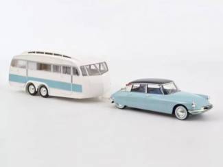 Citroën DS 19 1959 inclusief Henon Caravan Schaal 1:18