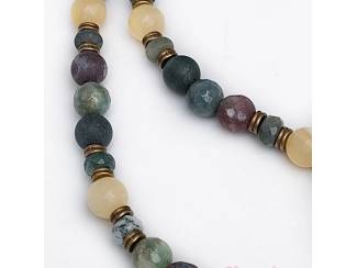 Kettingen Ketting van indian agaat