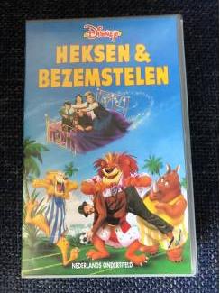VHS Disney originele videoband Heksen en bezemstelen