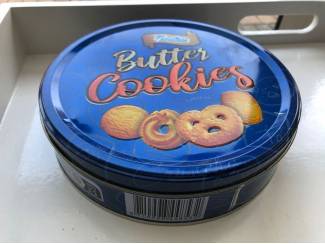 Fundiez koektrommel butter cookies blik 19 cm Koek trommel leeg
