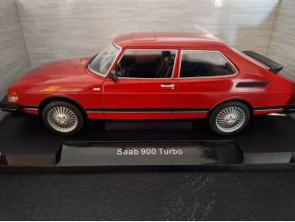 Auto's Saab 900 Turbo 1981 Rood Schaal 1:18