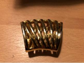 Sjaal huls . Sjaalring ,  sjaal sluiting goudkleurig metaal