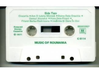 Cassettebandjes Music of Roumania 14 nrs cassette 1971 ZGAN