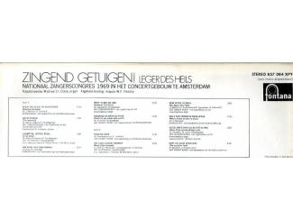 Grammofoon / Vinyl Leger Des Heils Zingend getuigen 12 nrs lp 1969 ZEER MOOI