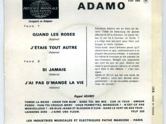Grammofoon / Vinyl Adamo Quand Les Roses vinyl EP single 4nrs 1964 zeer mooi