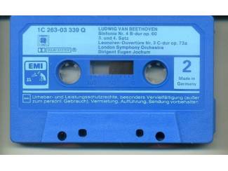 Cassettebandjes Sinfonie Nr. 4 / Leonoren Ouvertüre Nr. 3 5 nrs cassette ZG