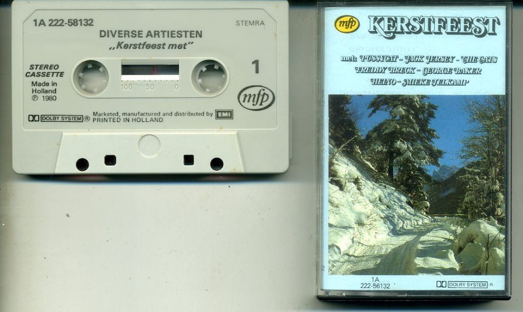Diverse Artiesten Kerstfeest met 14 nrs cassette 1980 ZGAN