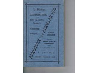 Topografie Adresboek van Alkmaar 1876