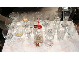 22 Belgische bierglazen uit eigen verzameling ZGAN