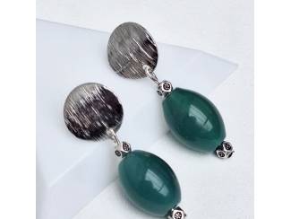 Oorbellen Oorstekers met agaat