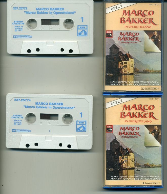 Marco Bakker In Operetteland 24 nrs 2 cassettes 1978 ZGAN