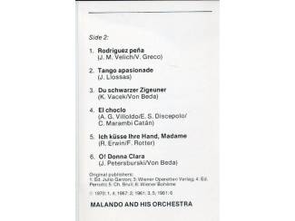 Cassettebandjes Malando en zijn Tango orkest Olé Guapa 12 nrs cassette ZGAN