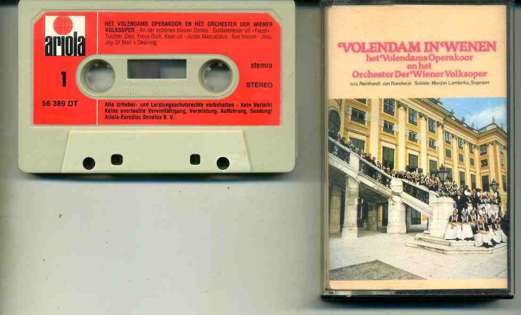 Volendams Operakoor Volendam in Wenen 10 nrs cassette 1976