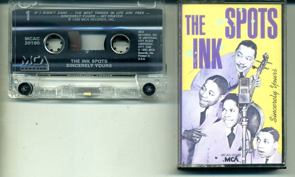 The Ink Spots Sincerely Yours 8 nrs cassette 1985 ZGAN