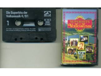Cassettebandjes Die Superhits Der Volksmusik 4/91 16 nrs cassette 1991 ZGAN