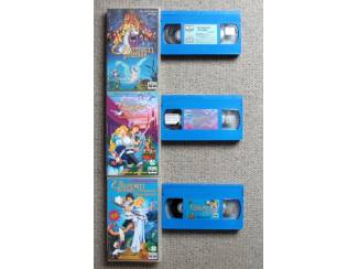 3 VHS banden van De Zwanenprinses zeer mooie staat