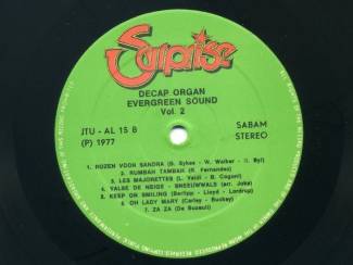Grammofoon / Vinyl Decap Organ Evergreen Sound Vol 2 14 nrs LP 1977 ZEER MOOI