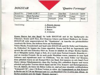 CD Dogstar Quattro Formaggi 4 nrs CD EP 1996 ZGAN