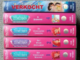 VHS Disney’s De kleine zeemeermin 4 VHS banden mooie staat