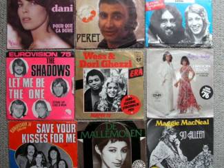 Grammofoon / Vinyl Songfestivals vinyl singles 1958 t/m 1991 €3 p/s gebruikt