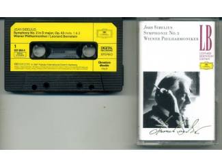 Cassettebandjes Sibelius:  Symphony No. 2 Wiener Philharmoniker/Bernstein ZGAN