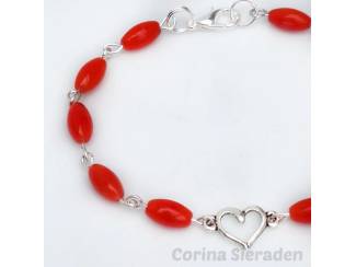 Overige Accessoires Sieradenset van koraal