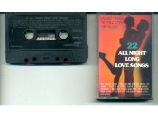 22 All Night Long Love Songs cassette 1989 ZGAN
