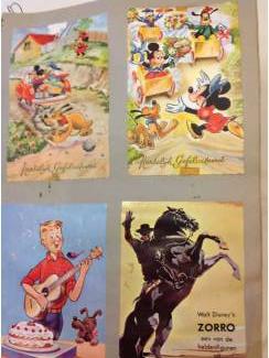 Ansichtkaarten Plakboeken met kaarten