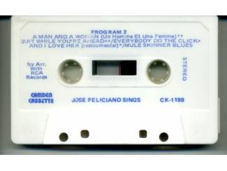 Cassettebandjes Jose Feliciano - Sings 9 nrs cassette 1972 ZGAN