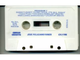 Cassettebandjes Jose Feliciano - Sings 9 nrs cassette 1972 ZGAN