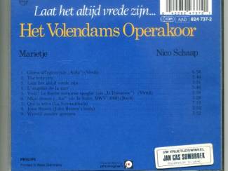 CD Het Volendams Operakoor – Laat Het Altijd Vrede Zijn 9 nrs
