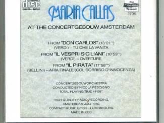 CD Maria Callas At The Concertgebouw Amsterdam 3 nrs CD ZGAN