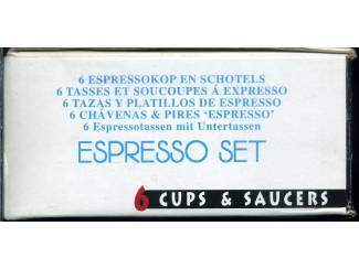 Keuken | Servies Espresso set 6 trendy espresso kop & schotel 3 Colours