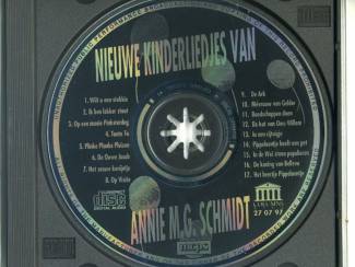 CD Nieuwe kinderliedjes van Annie M.G. Schmidt 17 nrs cd ZGAN