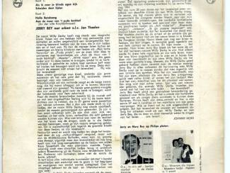 Grammofoon / Vinyl Jerry Bey herdenkt Willy Derby EP vinyl single 1961 mooi