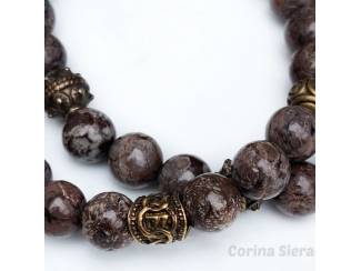 Armbanden Heren armbandenset van natuursteen