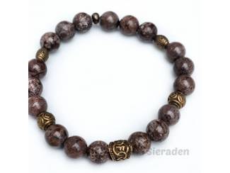 Armbanden Heren armbandenset van natuursteen