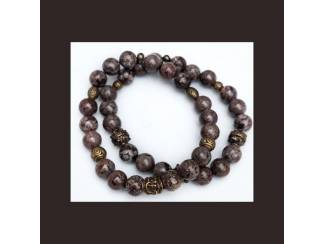 Heren armbandenset van natuursteen