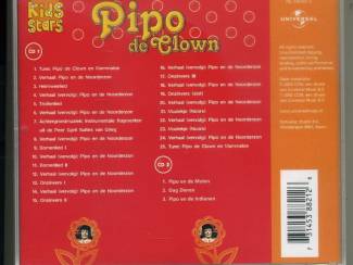 CD Pipo de Clown Kids Stars 28 nrs 2 cds 2002 ZGAN  Met vriendelijke