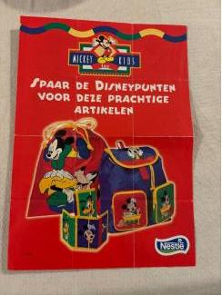 Nestlé bestelbiljet Mickey for kids artikelen 1998 nestle