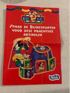 Merken en Reclamevoorwerpen Nestlé bestelbiljet Mickey for kids artikelen 1998 nestle