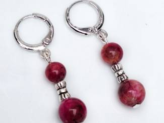 Oorbellen Oorringen met natuursteen