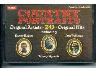 Cassettebandjes Country Portraits 20 nrs Original Artists cassette 1979 ZGAN