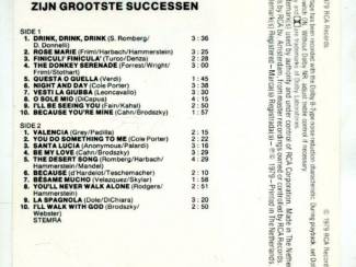 Cassettebandjes Mario Lanza zijn grootste successen 40 nrs 2 cassettes ZGAN