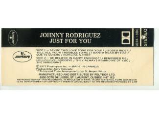 Cassettebandjes Johnny Rodriguez – Just For You 11 nrs cassette 1977 ZGAN