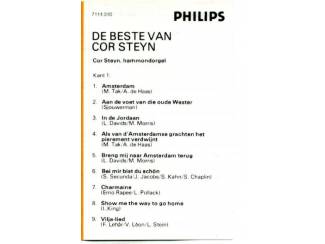 Cassettebandjes Cor Steyn De beste van Cor Steyn 28 nrs cassette 1980 ZGAN