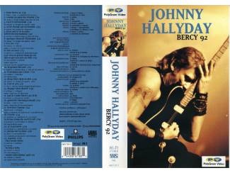 VHS Johnny Hallyday Bercy 92 live concert 24 nrs VHS ZEER MOOI