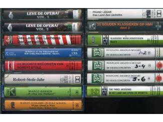 Cassettebandjes 15 cassettes Klassiek opera operette in koffertje ZGAN