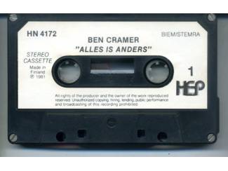 Cassettebandjes Ben Cramer 2 cassettes €3 per stuk 2 voor €5 ZGAN